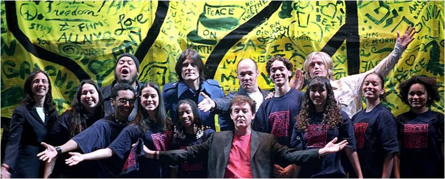 Paul McCartney with CityKids youth